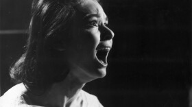 1961:  American actress Susan Strasberg (1938 - 1999), the daughter of acting coach Lee Strasberg stars in the Hammer thriller 'Taste of Fear' (aka 'Scream of Fear'), directed by Seth Holt.