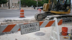 Fixing the water main will take about three weeks. Meanwhile, a small detour route has been set up near the repair site on MLK.