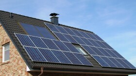 solar panels on roof of home