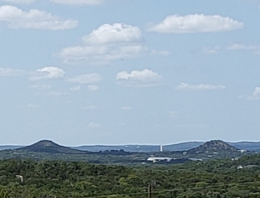 Mount Edith and Baldy can be seen on the drive between San Marcos and Wimberley.