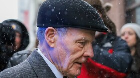 Former Illinois House Speaker Michael Madigan leaves Chicago's Dirksen Federal Courthouse after a jury convicted him on 10 of 23 corruption charges on Feb. 12, 2025. (Capitol News Illinois photo by Andrew Adams)