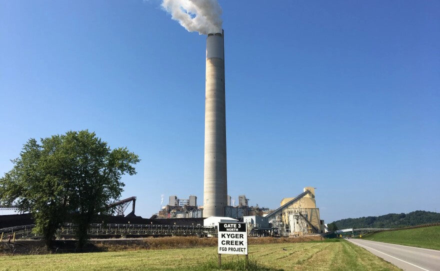 The Kyger Creek Station along the Ohio River in Cheshire is one of two coal-fired power plants that belong to the Ohio Valley Electric Corporation. The other, Clifty Creek Station, is in Madison, Ind.