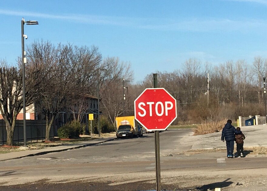 There are surveillance cameras at the John DeShields Homes, but they don't cover the John Robinson Homes across the street. Most residents believe they don't work anyway.