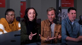 From left to right: Netra McCulley, Lindsey Baker, Morgan Whitacre and Colin Claycomb talked about their experiences as poll workers.