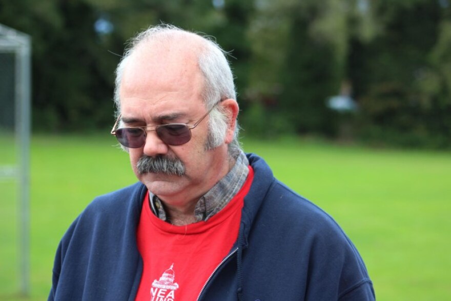 Berkeley County music teacher David Bateman joined his fellow teachers at the Mountain State Apple Harvest Festival in Martinsburg, West Virginia.