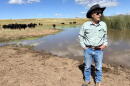 Ross Humphreys owns the San Rafael Ranch in Southern, Arizona, where construction crews are building two parallel border walls. (Peter O’Dowd/Here & Now)