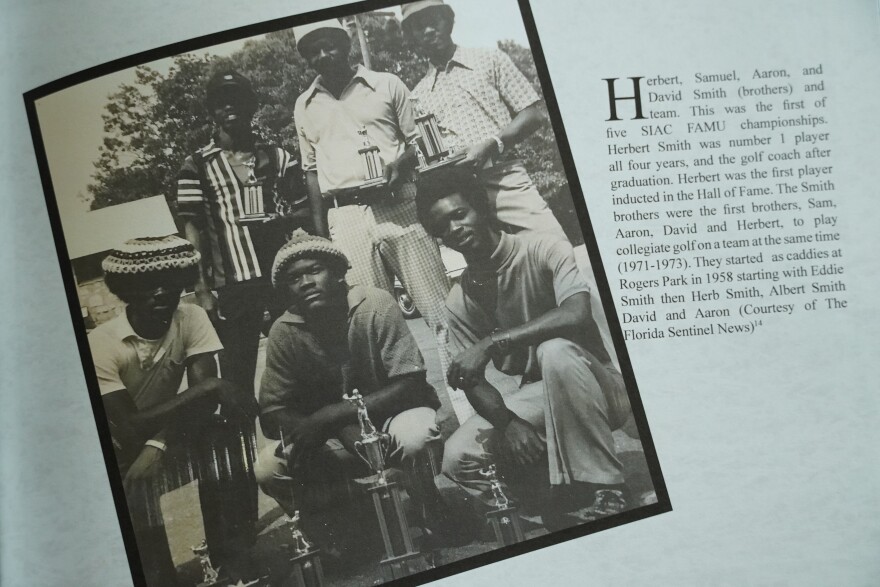 A segment out of the book "Rogers Park Golf Course: 18 Holes of History" with a picture showing the Smith brothers.