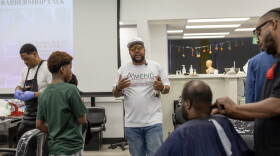 Dr. Robert Mossi Alexander leads Barbershop Talk at Laney College
