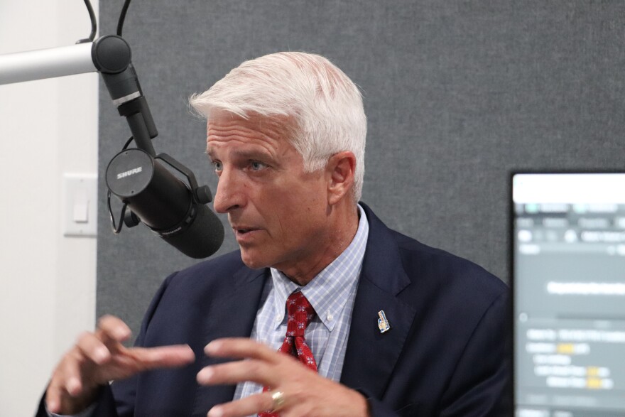 Republican superintendent candidate Robert Franklin speaks with StateImpact's Beth Wallis leading up to the Aug. 25 runoff.