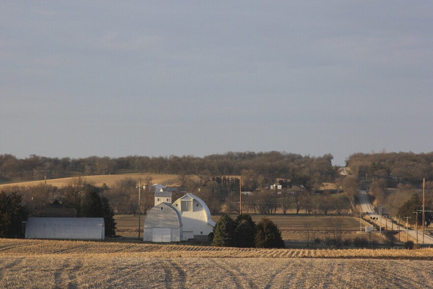 A farm in rural Iowa. The high school graduates who head off to college in the lowest proportions in America are the ones from rural places.