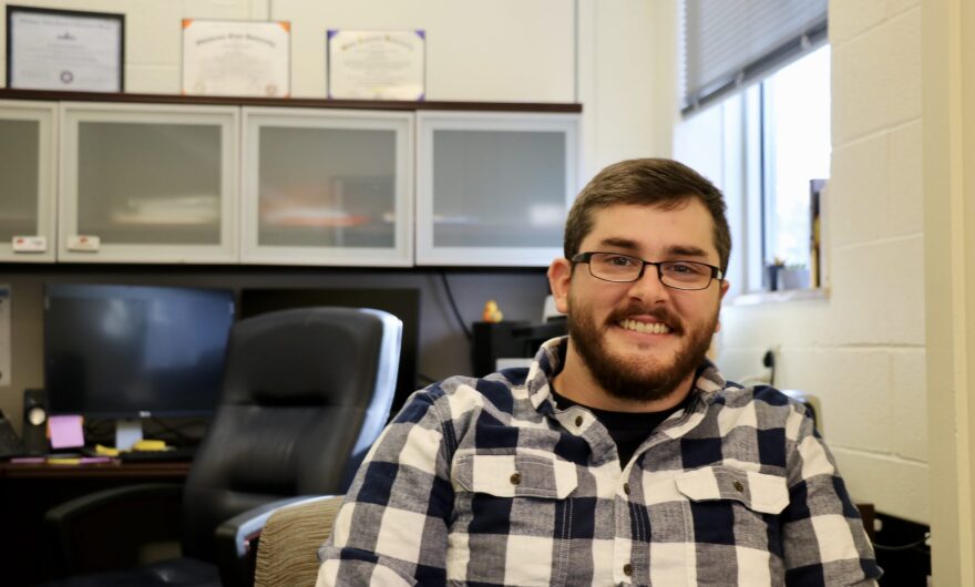 Jeremiah Grissett, full-time counselor and wellness coordinator at Oklahoma State’s College of Veterinary Medicine.