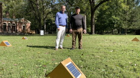 Left to Right-Ashland Executive Director Jim Clark-Sun Box Artist Craig Colorusso