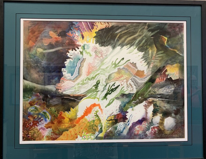 "May the Force Be With You" is a prize-winning watercolor by Victoria Tierney. See accompanying text for the whole story.