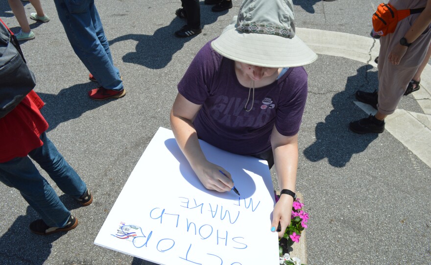 Activists from all over gathered in downtown Athens to fight for abortion rights