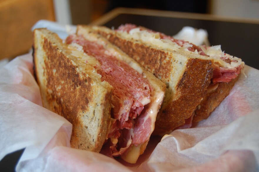 The food critics agreed: A true Reuben sandwich must be served grilled.