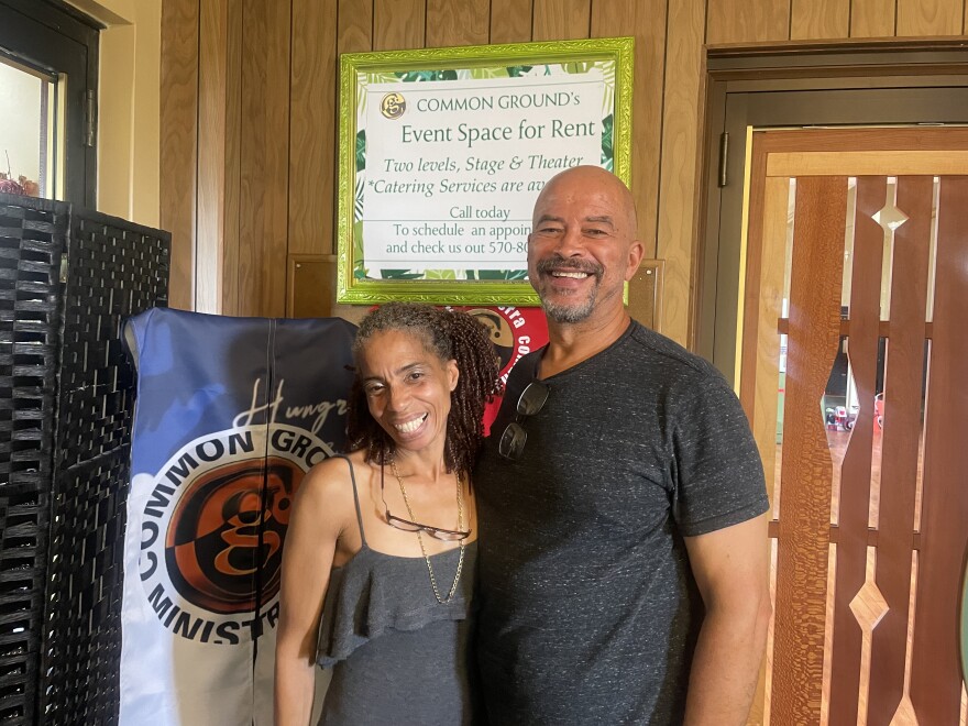 Sherry Upton (left) and Everett Upton founded Common Ground Ministries in 2004. They purchased a building for the food pantry in 2023 with funds from the American Rescue Plan Act (ARPA).
