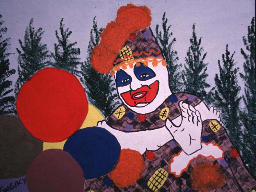 John Wayne Gacy painted this portrait of himself in character as Pogo the clown.