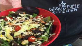 Thursdays are taco salad day at Good People Kitchen restaurant and taco day at Montessori Educational Center, where it has catered lunches since January.