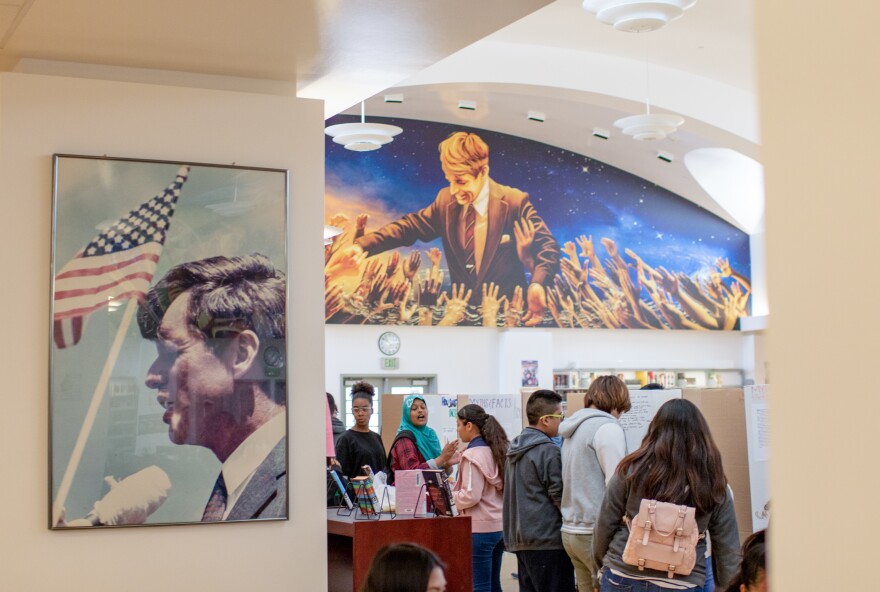 The library of the Robert F. Kennedy Community Schools in Los Angeles.