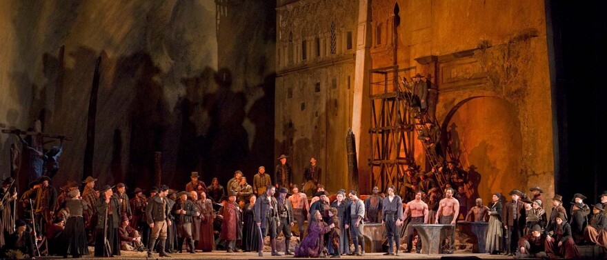 onstage scene from Il Trovatore