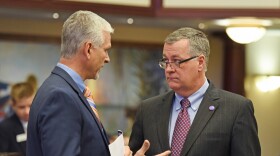 Sen. Ben Albritton (right, during his time in the Florida House) has been named President-designate of the Florida Senate.