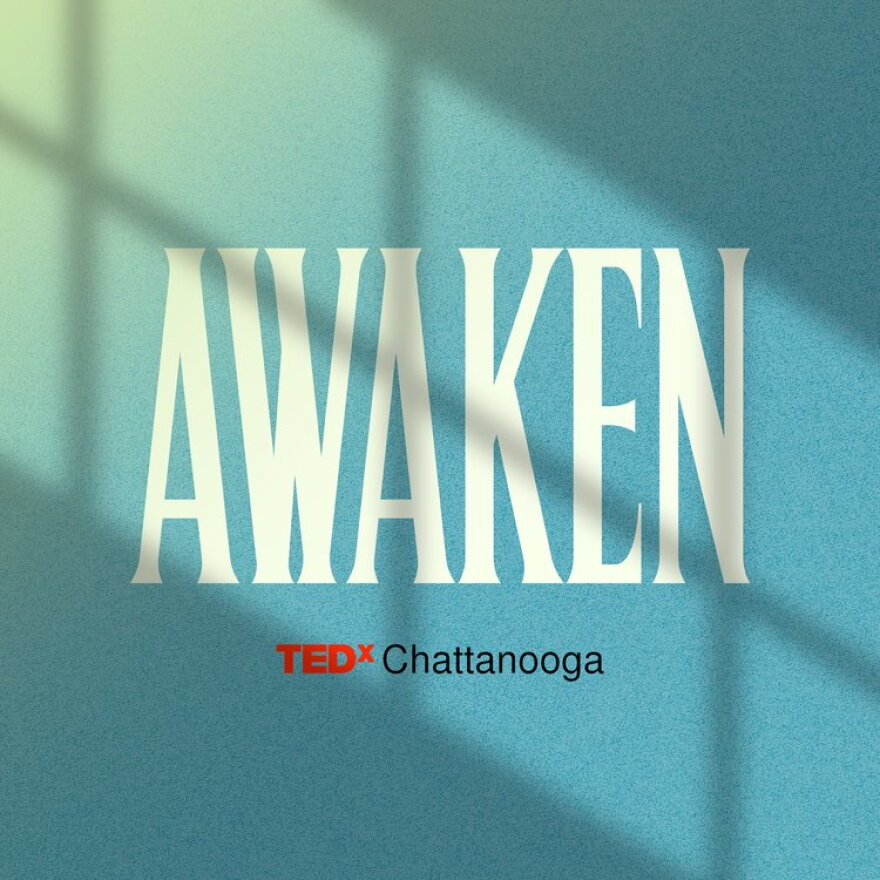 “Awaken” banner for TEDxChattanooga’s 2023 flagship event.