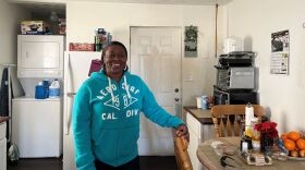 Kianna Boone of STAR Haven in a home she places residents in to get back on their feet. (Photo by Laura Philion)