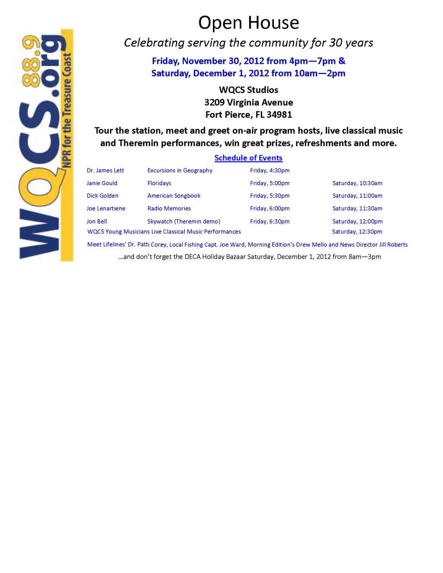 WQCS Open House 