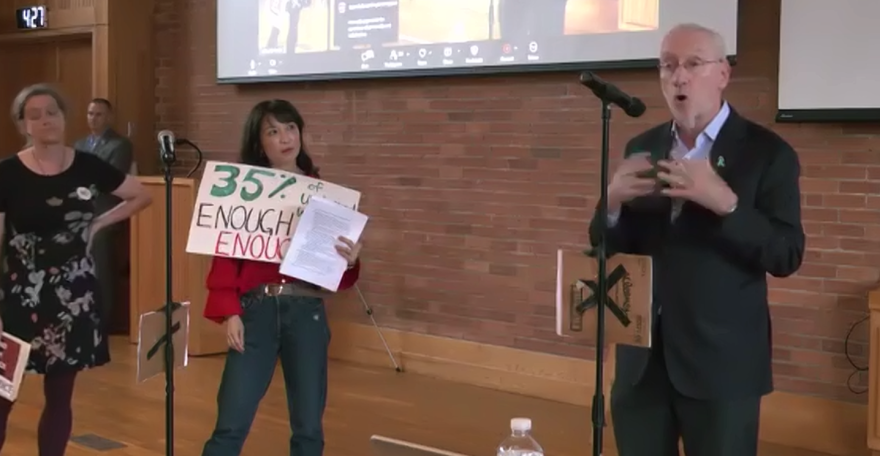 Screenshot from Cornell Faculty Senate zoom meeting Oct. 14, 2026.