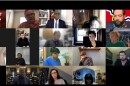 A screenshot of the St. Louis Board of Aldermen meeting taken on March 11, 2022