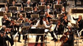 Herb Smith conducting the RPO during their live-streamed education concert