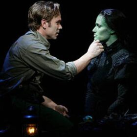Norbert Leo Butz and Idina Menzel in the original cast of Wicked the Musical
