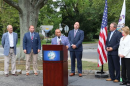 LITTLE SILVER, NJ – The Monmouth County Board of County Commissioners hosted a “Safe Streets for All in Monmouth County” press conference to emphasize the importance of pedestrian and traffic safety as the new school year approaches and encourage communities to take proactive steps to improve safety at the Point Road Elementary School on Thursday, Aug. 20. Commissioner Director Thomas A. Arnone praised Little Silver for their proactive approach to traffic safety.