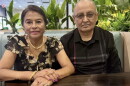 Khem Raj Poudel and his wife, Bijaya Laxmi Poudel. The couple was granted asylum and settled in Florida after fleeing Nepal due to political violence. There have been issues getting needed medical benefits in Florida.