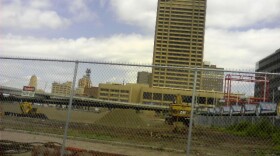 Former site of old Aud, future site of a Bass Pro