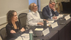 Mecklenburg Commissioner Leigh Altman (far left) asked for an outside investigation into a May 21, 2022, Lynx Blue Line train derailment.