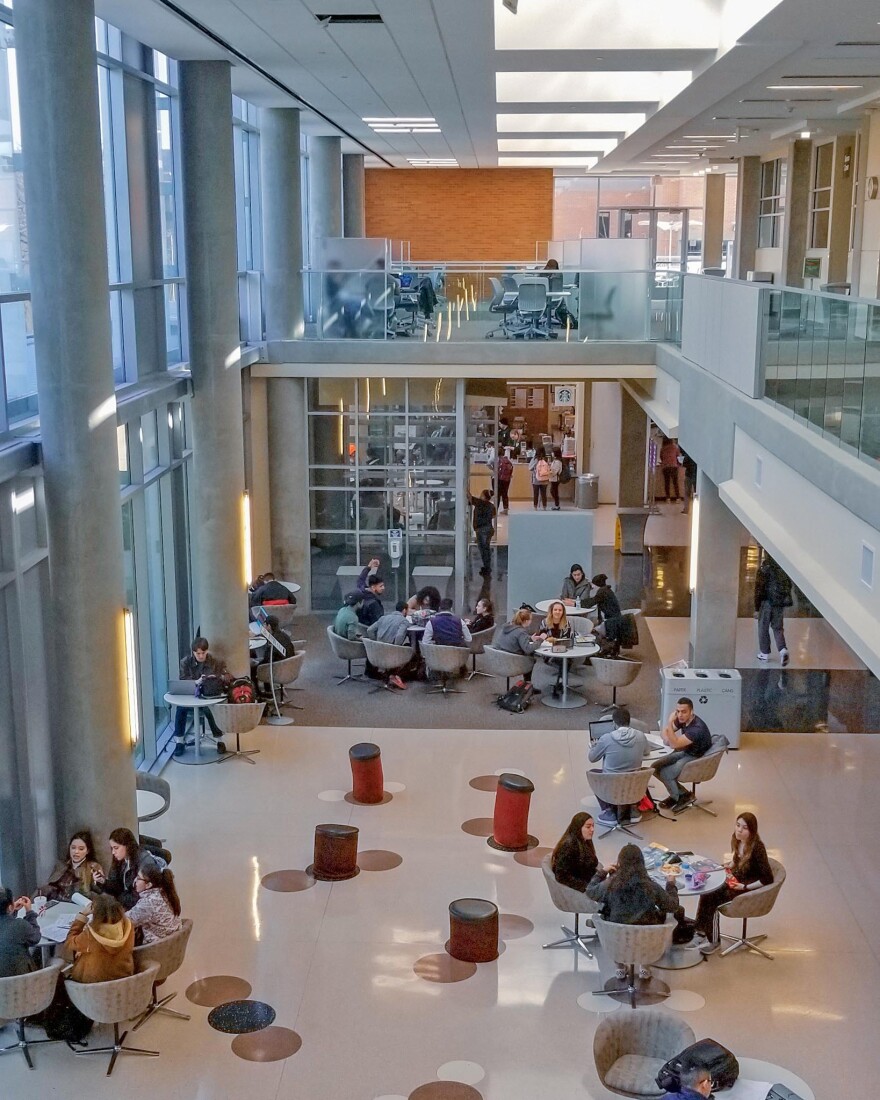 Sabine Hall Student Lounge at Richland College, part of the DCCCD, in northeast Dallas.