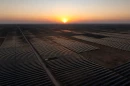 A solar farm operated by solar developer 174 Power Global is seen on April 16, 2025, in Notrees, Ector County.