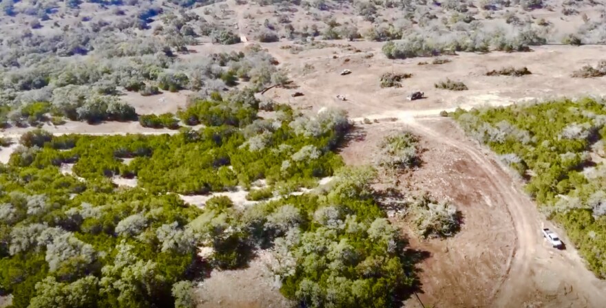 Crews removing trees and clearing land on the western edge of the Guajolote Ranch