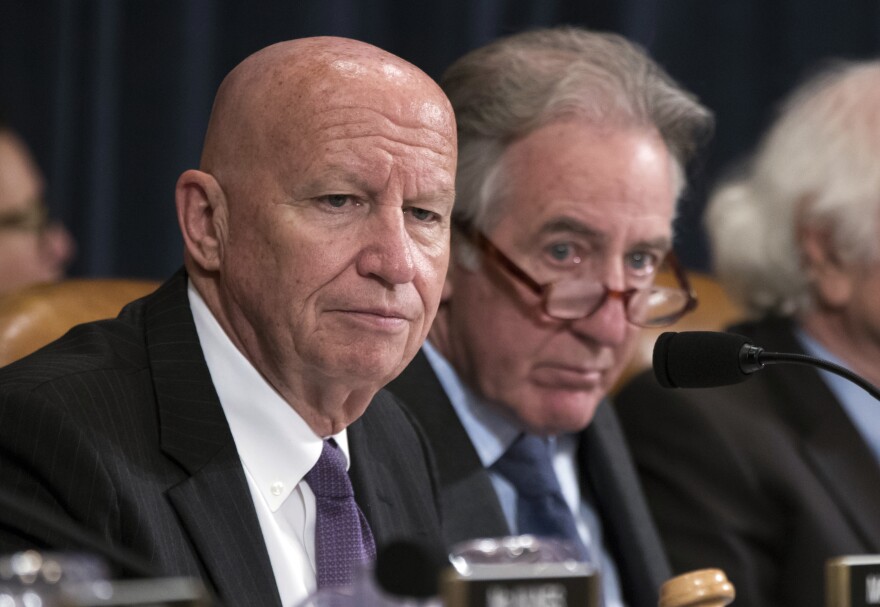 House Ways and Means Committee Chairman Kevin Brady, R-Texas, and Rep. Richard Neal, D-Mass., listen to debate on tax reform on Wednesday.