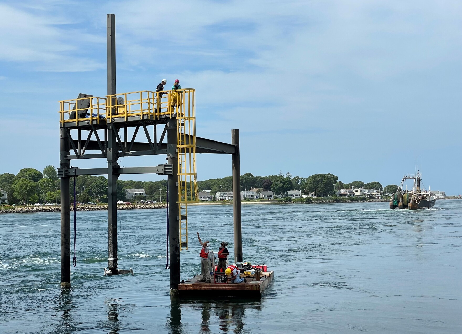 A Test of Tidal Power in the Cape Canal 'Like a Wind Turbine on