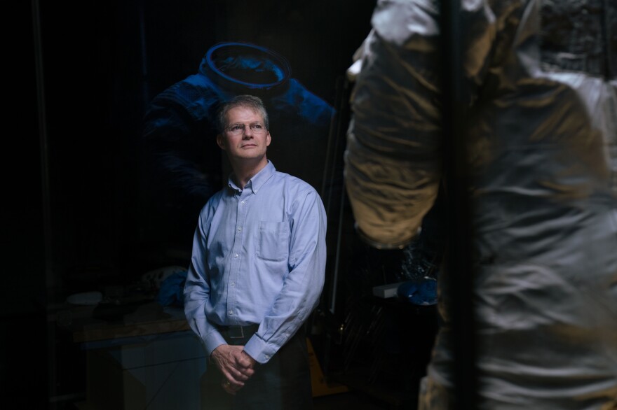 Malcolm Collum, the chief conservator for the Smithsonian's National Air and Space Museum. Collum led the team of technicians in charge of preserving the spacesuit Neil Armstrong wore on the moon.