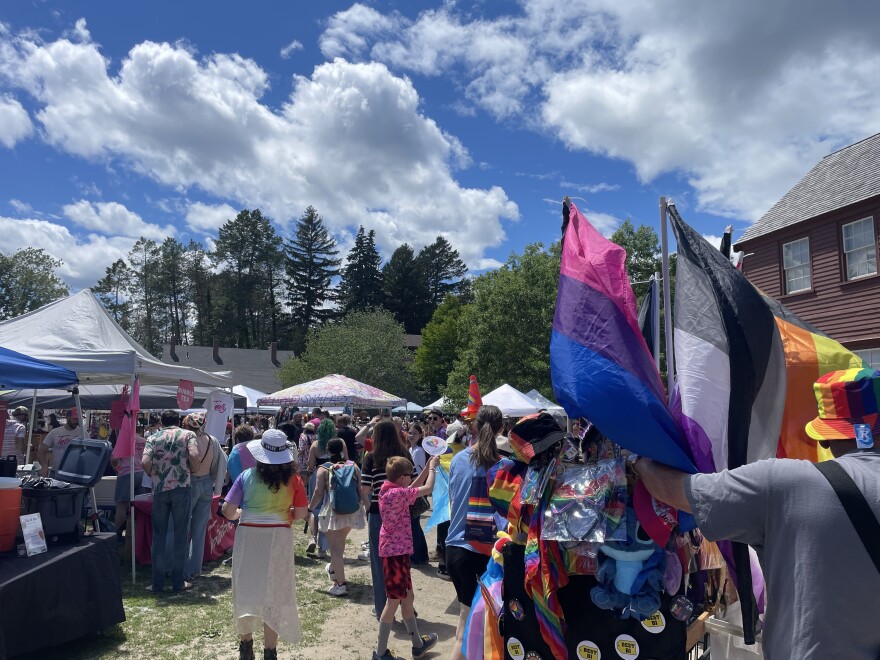 Portsmouth Pride was held June 20, 2026 on the grounds of Strawbery Banke Museum. The festival included a parade, speeches, performances, and a marketplace of vendors.