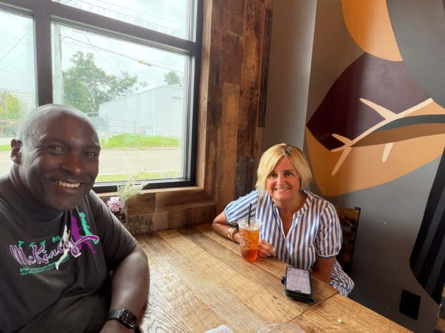 Daryl Parks and Loranne Ausley pose together in a photo.