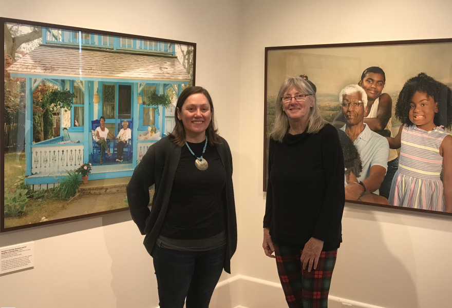 Heather Seger and Mindy Todd at the Martha's Vineyard museum