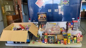 A photo of some of the 245 pounds of illegal fireworks that were turned in during a pair of amnesty events in Eugene and Springfield.