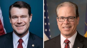 Sen. Todd Young (left) and Sen. Mike Braun (right)