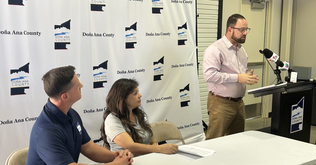 Doña Ana County holds news conference on termination of CRRUA joint powers agreement