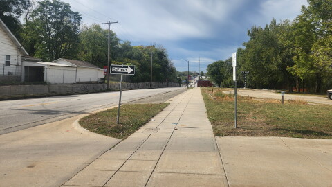 College Street between Grant Avenue and Kansas Expressway in Springfield, Mo. (Photo taken October 21, 2026)