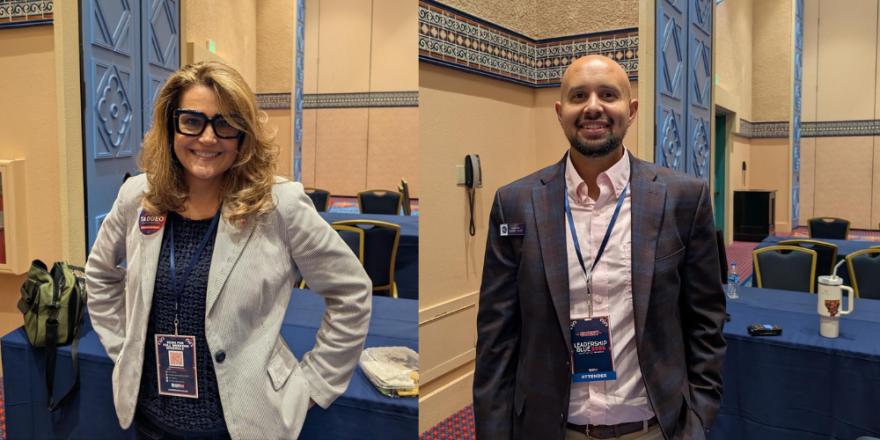Annette Taddeo and Earle Ford are the Democratic candidate for CFO. They were photographed at the FDP’s Leadership Blue conference on July 18, 2026.